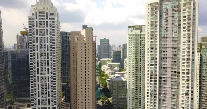 Beautiful Drone shot of Bonifacio Global City | Philippines  4k
