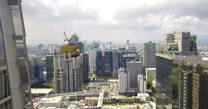 Cinematic shot in BGC Metro manila 4k