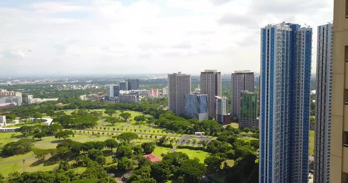 Flying by  BGC Cementary | Philippines 4k