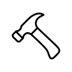 hammer icon vector symbol template