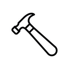 hammer icon vector symbol template