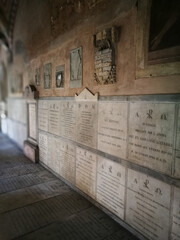 Beauty architecture. Artistic look in colours. Basilica Santa Maria Novella. Florence, Ita;y.