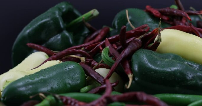 Mixed Mexican hot Chili peppers.
