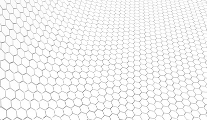 Duo tone hexagon 3D background texture. 3d rendering illustration. Futuristic abstract background.