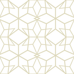 Seamless pattern in arabic style. Olive green and white background