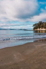 beautiful Tasmanian beach and seaside landscape in Kingston Beach