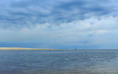 Baltic sea water, simple nature landscape