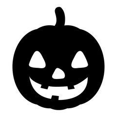 Pumpkin Halloween icon vector. Pumpkin flat silhouette on a white background