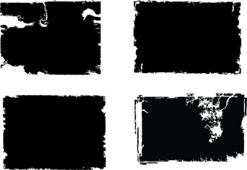 Grunge post Stamps Collection,  Banners, Insignias , Logos, Icons, Labels and Badges Set . vector distress textures.blank shapes.