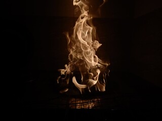 fire in the dark