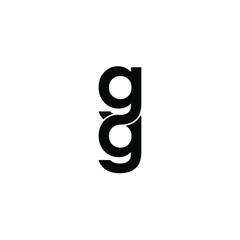 gg letter original monogram logo design