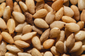 Close up of sesame seeds
