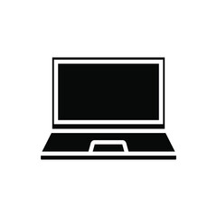 Laptop Icon, Trendy Style, Vektor Eps 10