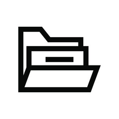 Folder Icon in trendy flat style