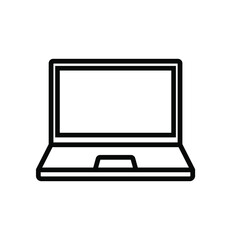 Laptop Icon, Trendy Style, Vektor Eps 10