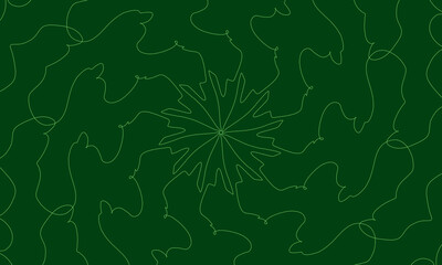 A illustration artwork of beautiful color one stroke doodle.