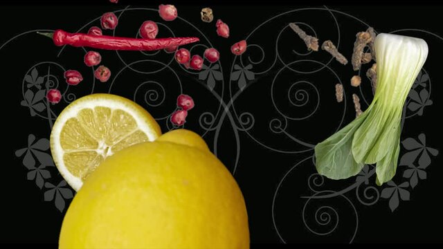 Verschiedene gesunde Obst und Gem&uuml;se.. Various healthy fruits and vegetables.