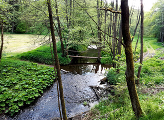 a stream or smaller river can be overcome by means of a ford which is a natural place where there...