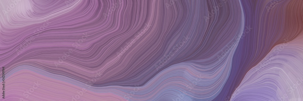 Aufkleber inconspicuous header with colorful curvy background design with antique fuchsia, pastel purple and old mauve color
