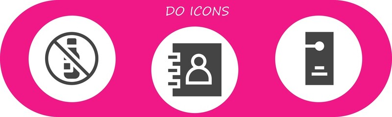 Modern Simple Set of do Vector filled Icons