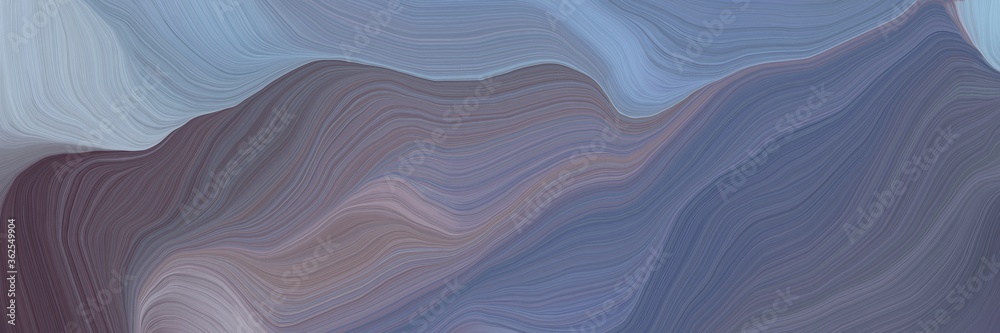 Poster unobtrusive header with elegant curvy swirl waves background design with slate gray, dark gray and o