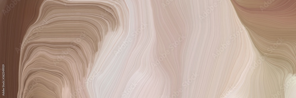 Poster unobtrusive header with colorful modern soft curvy waves background illustration with silver, old ma