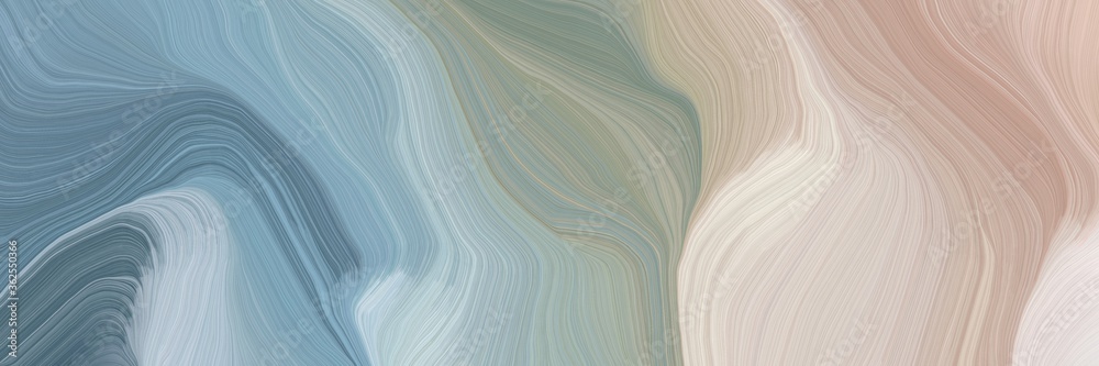 Leinwandbilder inconspicuous header with colorful curvy background illustration with dark gray, slate gray and light gray color