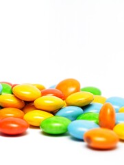 Sweet colorful candy isolated on white background
