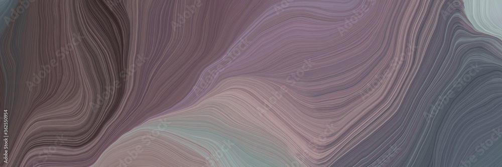 Poster inconspicuous colorful modern soft swirl waves background illustration with dim gray, rosy brown and
