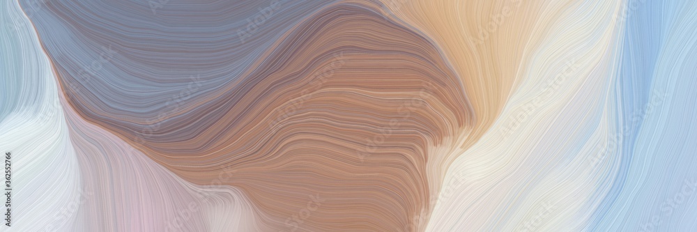 Poster inconspicuous header with elegant curvy background illustration with pastel gray, light gray and old