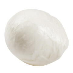 Mozzarella cheese isolated on white background, clipping path, full depth of field