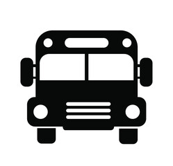 bus icon isolated on white	