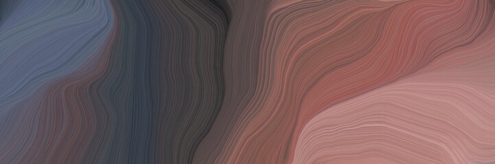 inconspicuous colorful contemporary waves illustration with dim gray, old mauve and rosy brown color