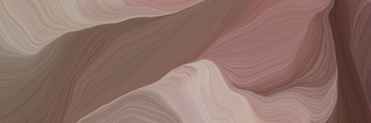 unobtrusive colorful modern soft swirl waves background illustration with pastel brown, dark gray and rosy brown color
