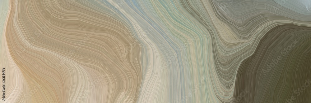 Poster inconspicuous colorful smooth swirl waves background illustration with rosy brown, dark olive green 