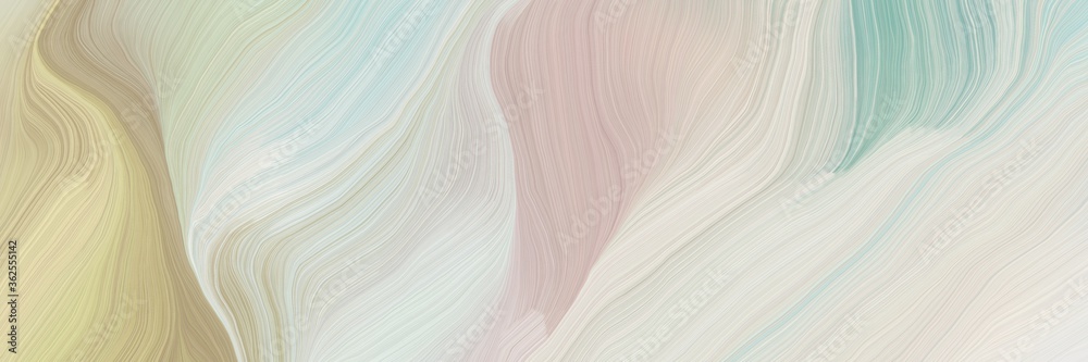 Aufkleber inconspicuous elegant curvy swirl waves background design with light gray, tan and dark gray color