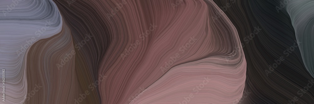 Poster inconspicuous header with colorful modern soft swirl waves background illustration with old mauve, g