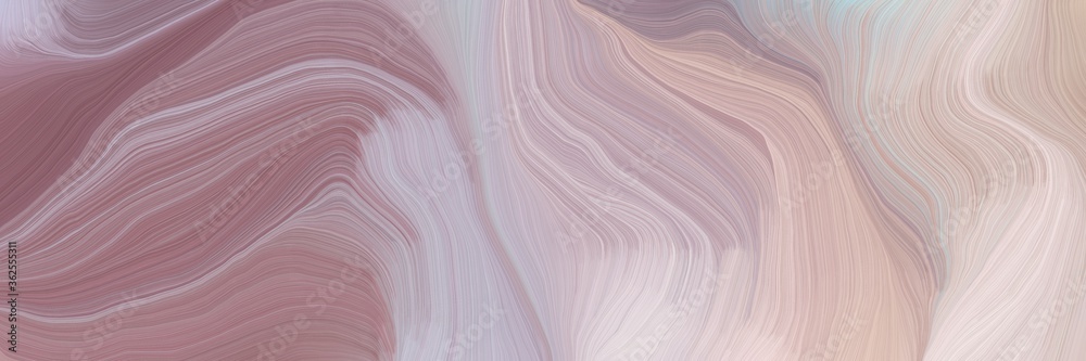 Aufkleber inconspicuous header with colorful modern soft swirl waves background design with pastel purple, antique fuchsia and light gray color
