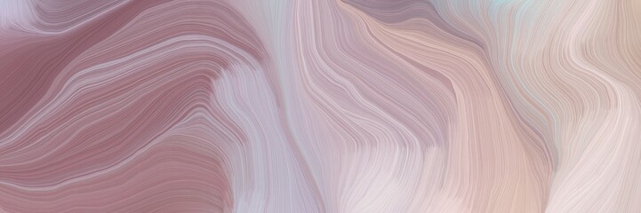 inconspicuous header with colorful modern soft swirl waves background design with pastel purple, antique fuchsia and light gray color