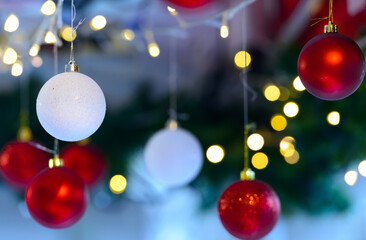 Fototapeta premium christmas tree decorations