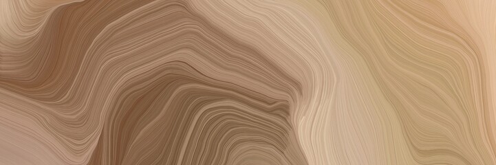 unobtrusive colorful contemporary waves illustration with rosy brown, tan and brown color