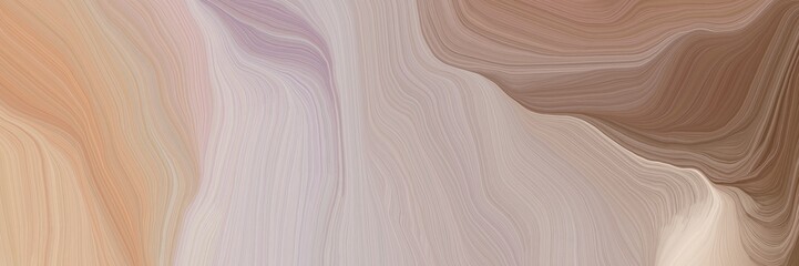 unobtrusive elegant contemporary waves design with tan, pastel brown and gray gray color