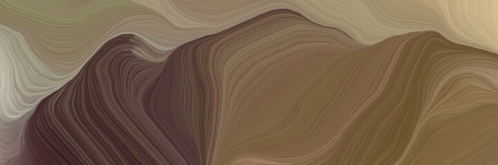 inconspicuous elegant modern curvy waves background design with pastel brown, tan and gray gray color - 362557724