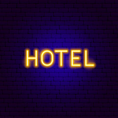 Hotel Neon Text