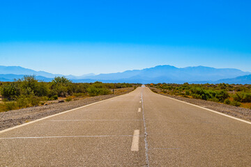 Deserted Landscape Highway, San Juan Province, Argentina