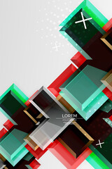 Metal arrow shape background. Abstract geometric background with 3d effect composition For Wallpaper, Banner, Background, Card, Book Illustration, landing page