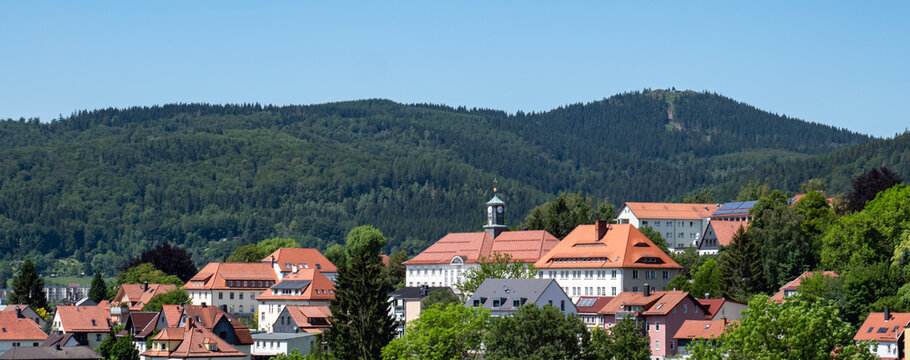 Panorama Zella-Mehlis in Th&uuml;ringen	
