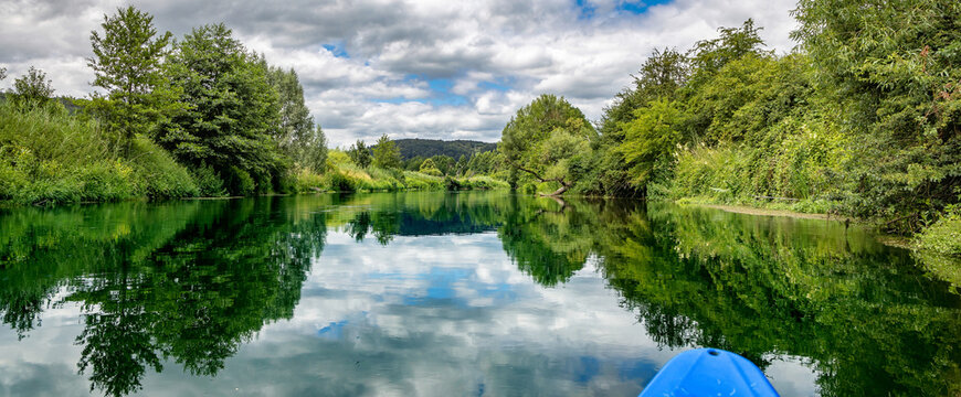 Bootswandern auf dem Fluss Altm&uuml;hl Altm&uuml;hltal Boot fahren