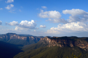 A view into the Grose Valley at Blackheath in the Blue Mountains west of Sydney