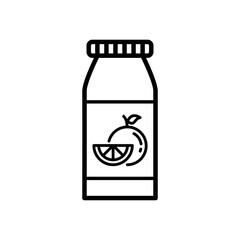 Juice Bottle Icon Vector